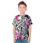 Floral Skeletons Kids  Cotton Tee