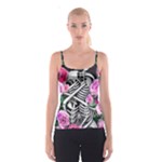 Floral Skeletons Spaghetti Strap Top