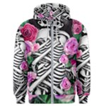 Floral Skeletons Men s Zipper Hoodie