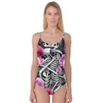 Floral Skeletons Camisole Leotard 