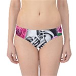 Floral Skeletons Hipster Bikini Bottoms