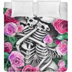 Floral Skeletons Duvet Cover Double Side (King Size)