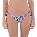 Floral Skeletons Reversible Bikini Bottoms