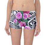 Floral Skeletons Reversible Boyleg Bikini Bottoms