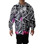 Floral Skeletons Kids  Hooded Windbreaker