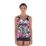 Floral Skeletons Sport Tank Top 