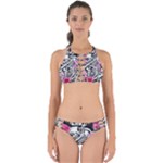 Floral Skeletons Perfectly Cut Out Bikini Set