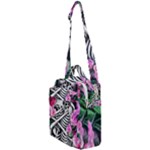 Floral Skeletons Crossbody Day Bag