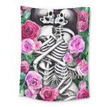 Floral Skeletons Medium Tapestry