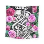 Floral Skeletons Square Tapestry (Small)