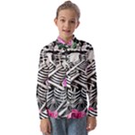 Floral Skeletons Kids  Long Sleeve Shirt