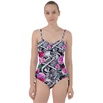 Floral Skeletons Sweetheart Tankini Set