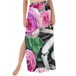 Floral Skeletons Maxi Chiffon Tie-Up Sarong