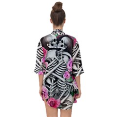 Open Front Chiffon Kimono 