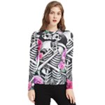 Floral Skeletons Women s Long Sleeve Rash Guard