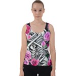 Floral Skeletons Velvet Tank Top