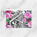 Floral Skeletons Canvas Cosmetic Bag (Medium)