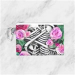 Floral Skeletons Canvas Cosmetic Bag (Small)