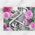 Floral Skeletons Canvas Cosmetic Bag (XXXL)