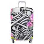 Floral Skeletons Luggage Cover (Medium)