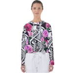 Floral Skeletons Women s Slouchy Sweat