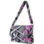 Floral Skeletons Full Print Messenger Bag (S)