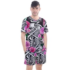 Men s Mesh T-Shirt and Shorts Set 
