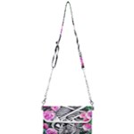 Floral Skeletons Mini Crossbody Handbag