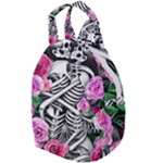 Floral Skeletons Travel Backpacks