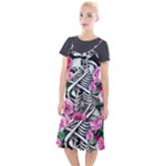 Floral Skeletons Camis Fishtail Dress