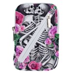 Floral Skeletons Belt Pouch Bag (Large)