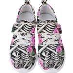 Floral Skeletons Men s Velcro Strap Shoes