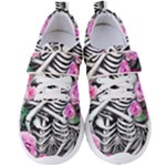 Floral Skeletons Women s Velcro Strap Shoes