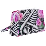 Floral Skeletons Wristlet Pouch Bag (Large)