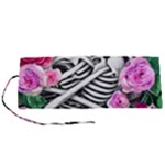 Floral Skeletons Roll Up Canvas Pencil Holder (S)