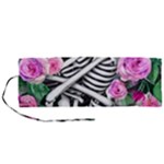 Floral Skeletons Roll Up Canvas Pencil Holder (M)