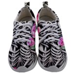 Floral Skeletons Mens Athletic Shoes