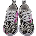 Floral Skeletons Kids Athletic Shoes