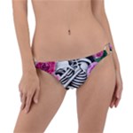 Floral Skeletons Ring Detail Bikini Bottoms