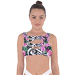 Floral Skeletons Bandaged Up Bikini Top