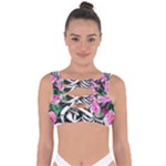 Floral Skeletons Bandaged Up Bikini Top