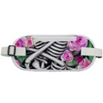 Floral Skeletons Rounded Waist Pouch