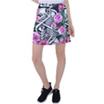 Floral Skeletons Tennis Skirt