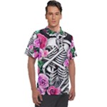 Floral Skeletons Men s Polo Tee