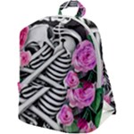 Floral Skeletons Zip Up Backpack