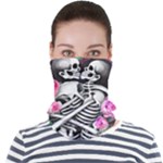 Floral Skeletons Face Seamless Bandana (Adult)