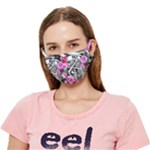 Floral Skeletons Crease Cloth Face Mask (Adult)