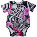 Floral Skeletons Baby Short Sleeve Bodysuit