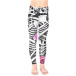 Floral Skeletons Kids  Classic Winter Leggings