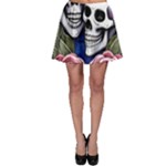 Skulls and Flowers Skater Skirt